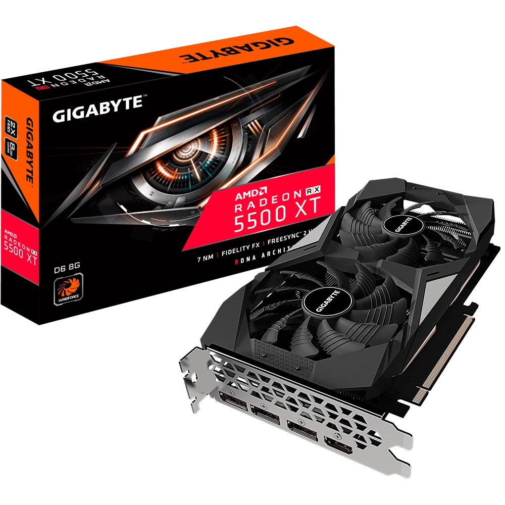 Gigabyte Radeon RX 5500 XT D6 8G  (Rev. 1.0)